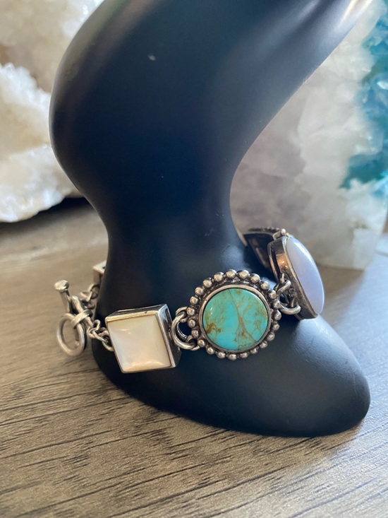Whitney Kelly Jewelry - Whitney Kelly 925 Gemstone Art Bracelet – Boho Luxe Statement